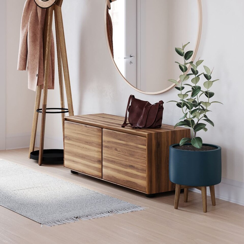 Mid-Century Turned Wood Planters