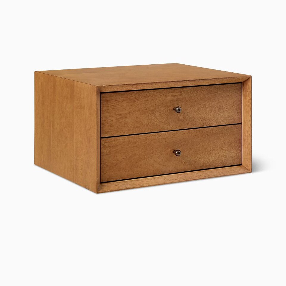 Mid-Century Modern Wall-Mounted Bedside Table (46 cm) - Acorn