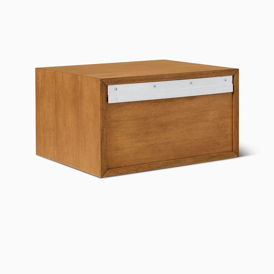 Mid-Century Modern Wall-Mounted Bedside Table (46 cm) - Acorn