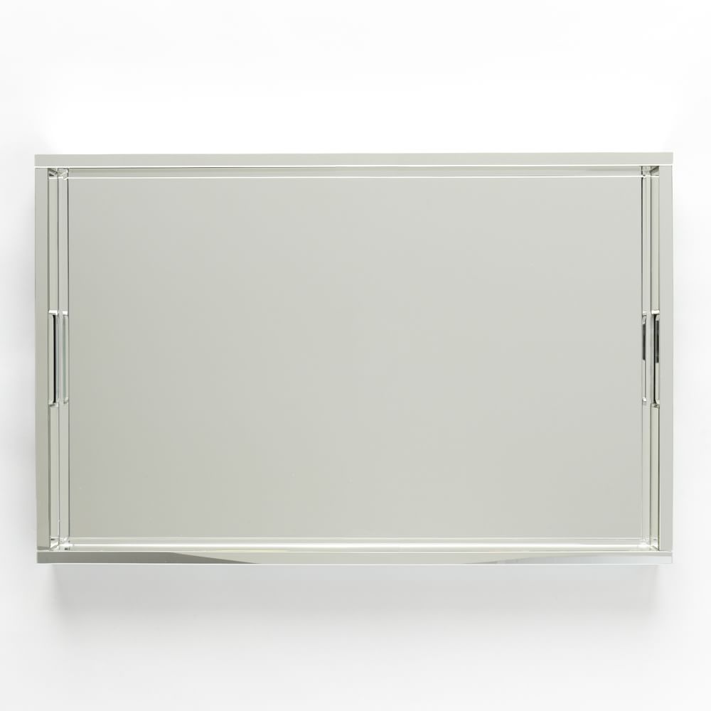 large mirrored tray