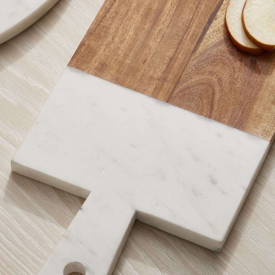 Mixed Marble & Wood Preston Serveware