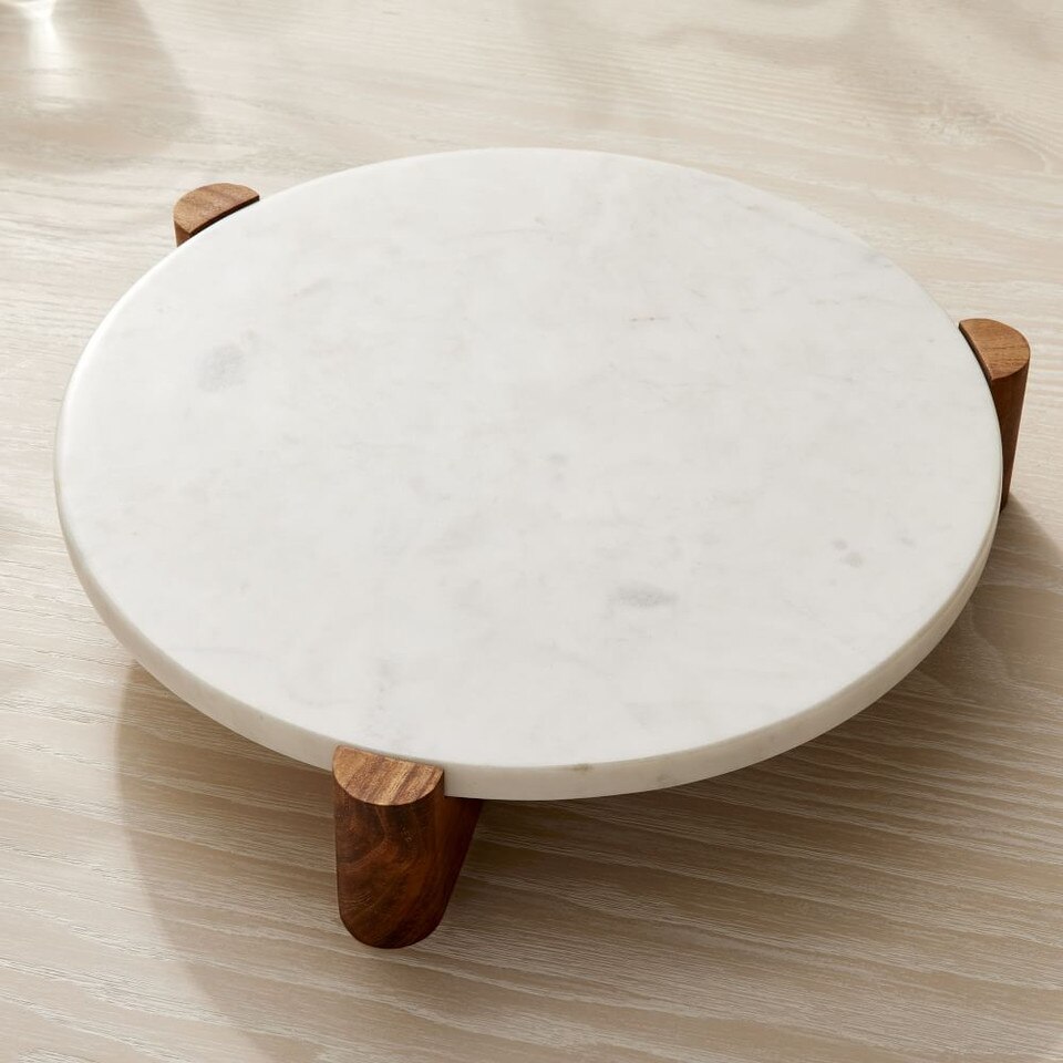Mixed Marble & Wood Preston Serveware