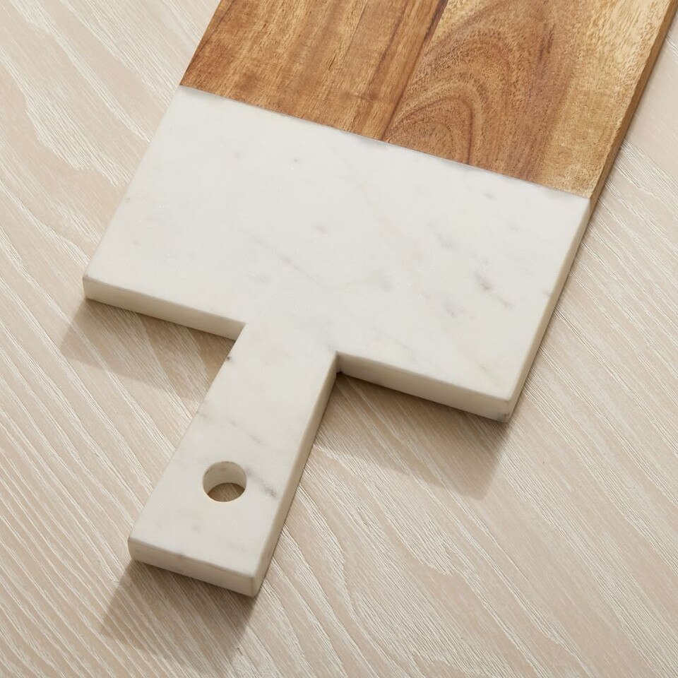 Mixed Marble & Wood Preston Serveware
