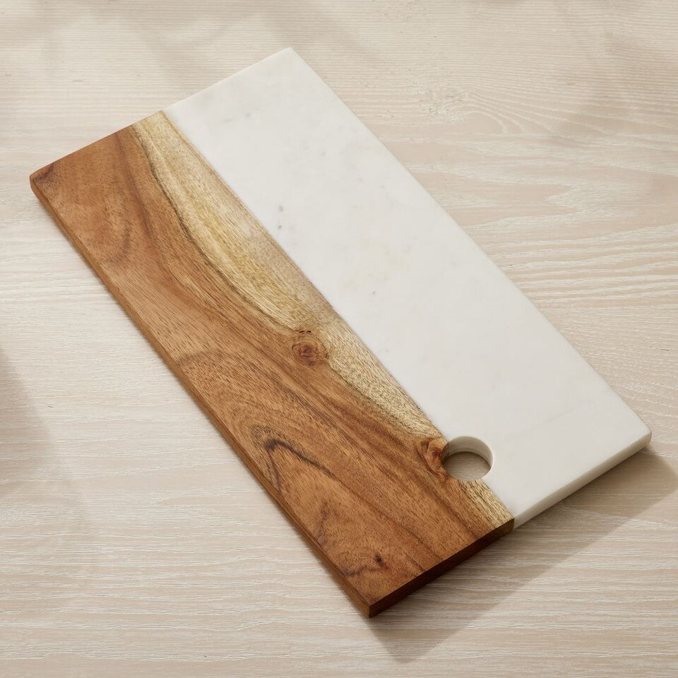 Mixed Marble & Wood Preston Serveware