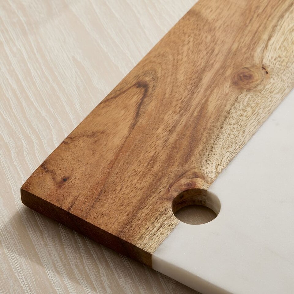Mixed Marble & Wood Preston Serveware