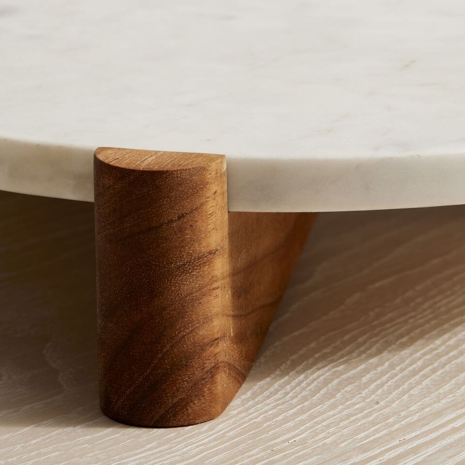 Mixed Marble & Wood Preston Serveware