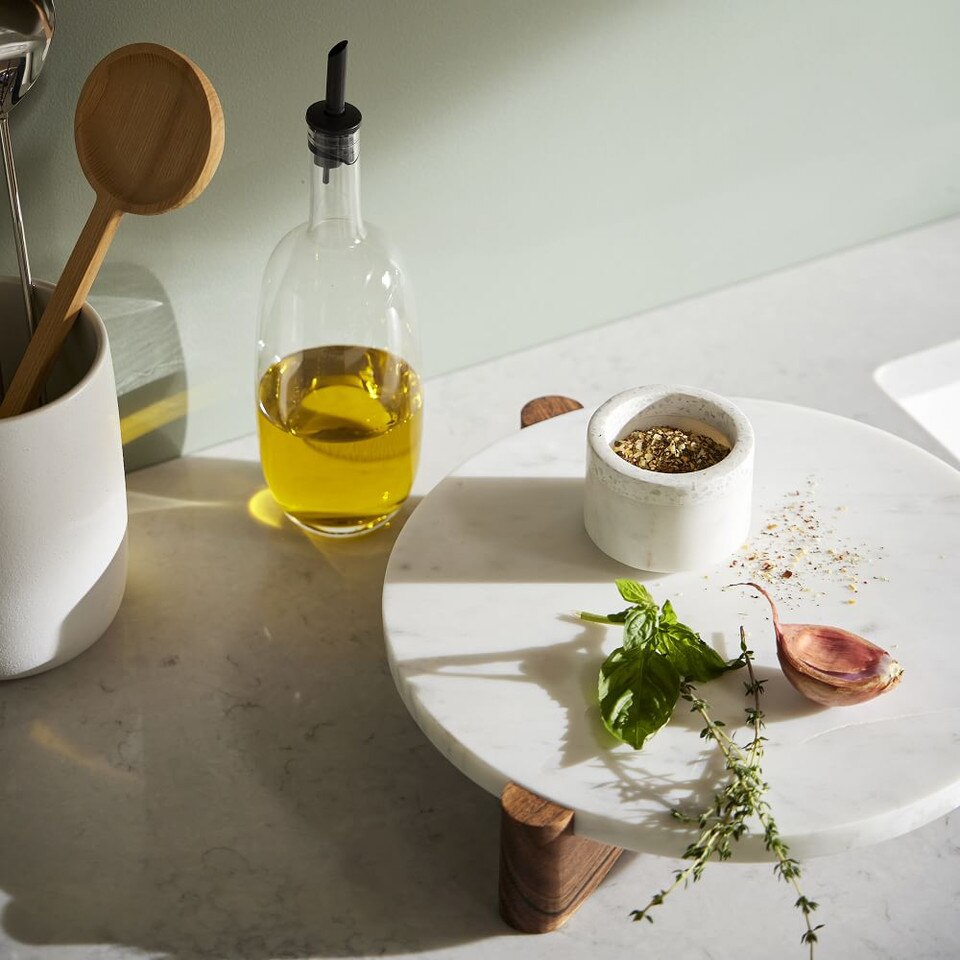 Mixed Marble & Wood Preston Serveware