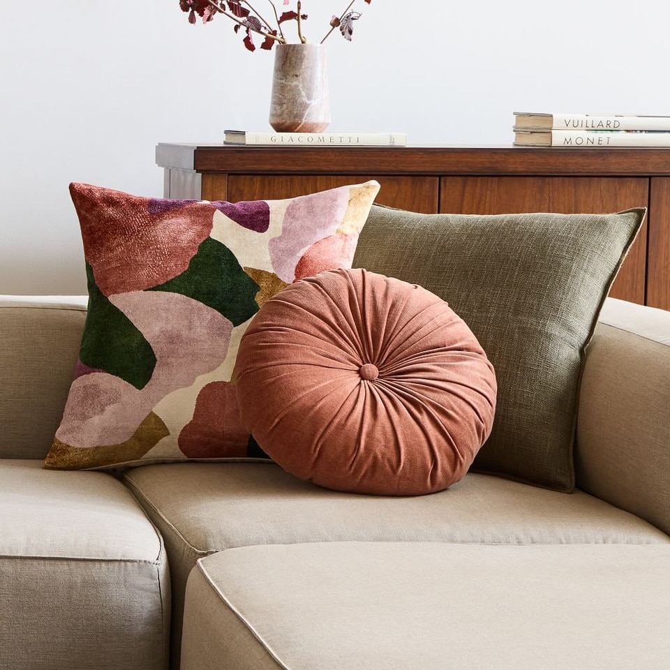 Modern Abstract Floral Cushion Cover