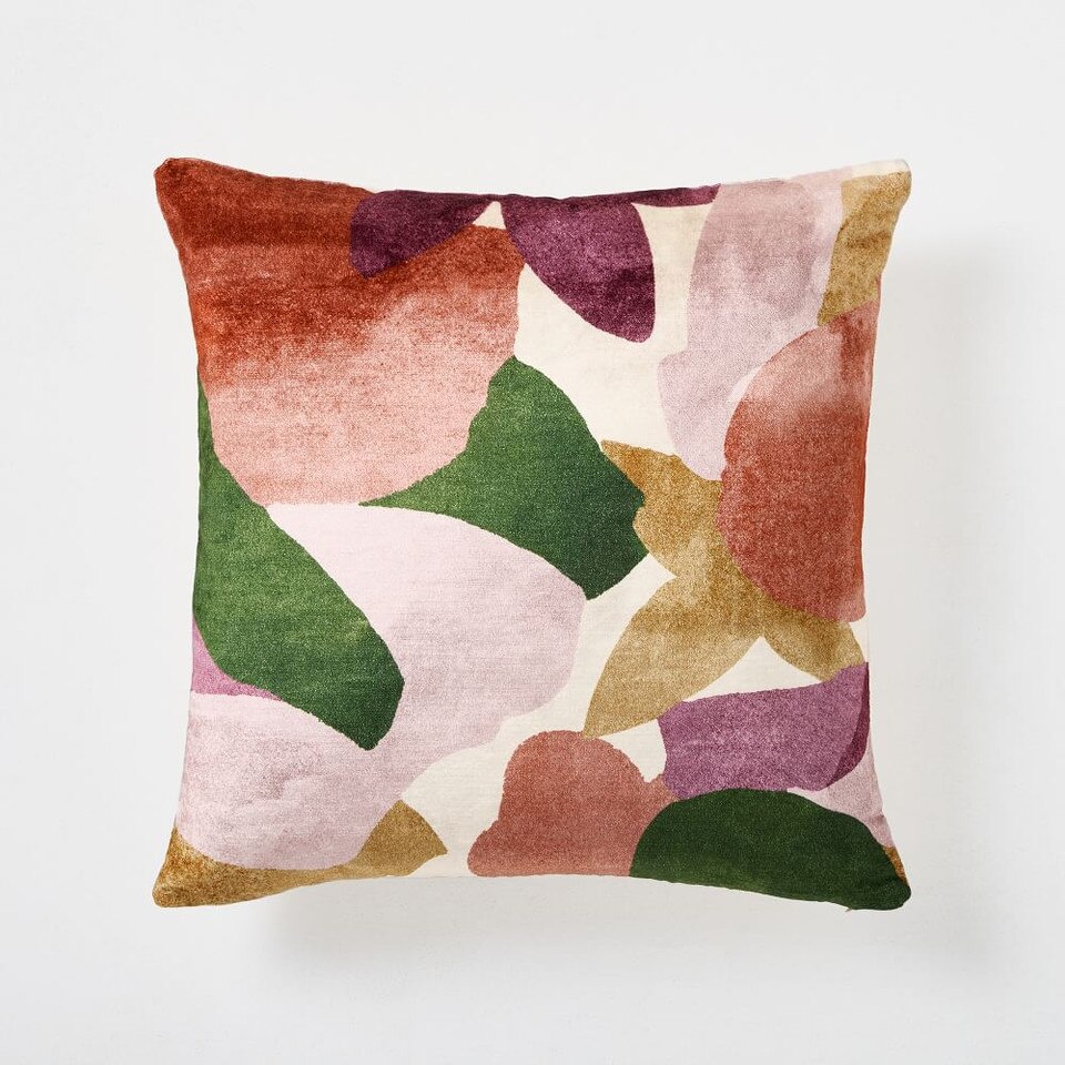 Modern Abstract Floral Cushion Cover