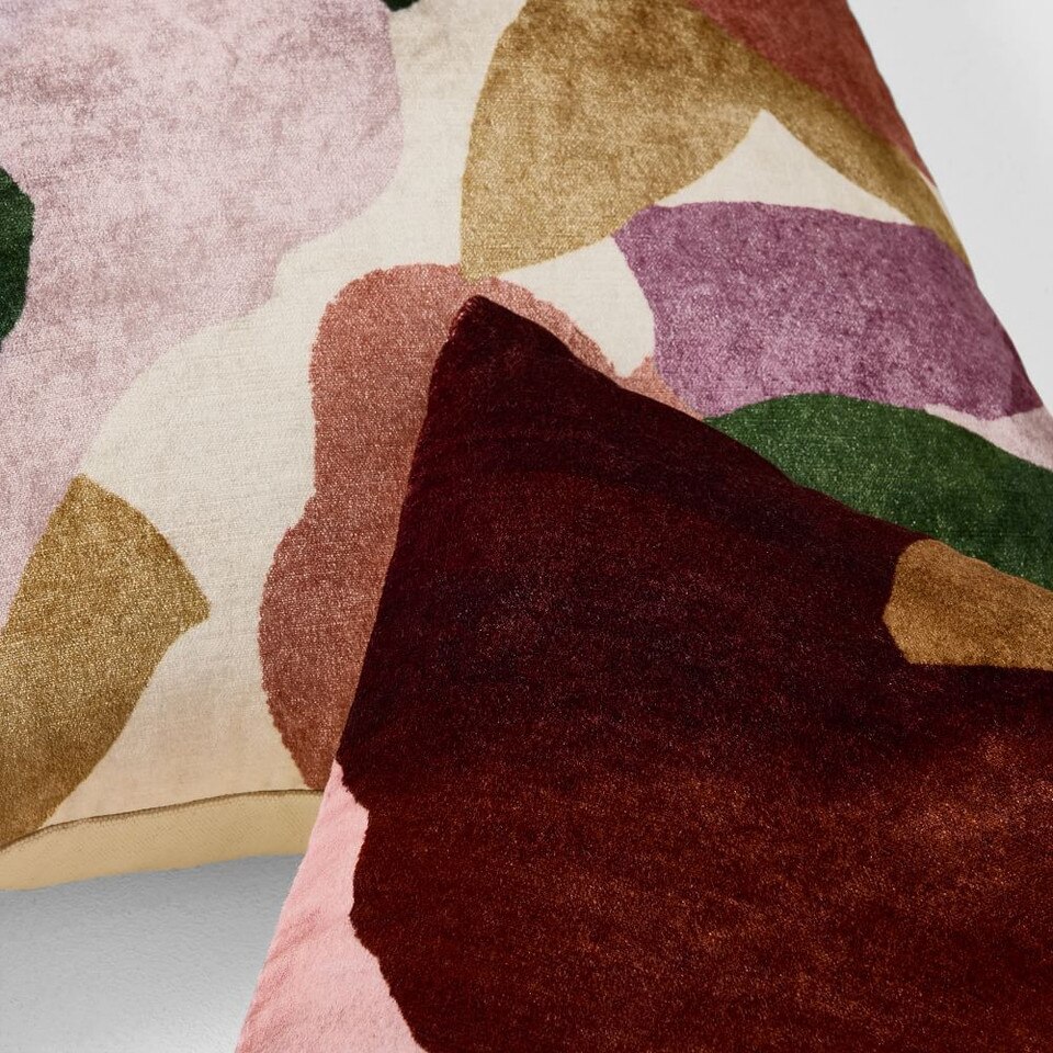 Modern Abstract Floral Cushion Cover