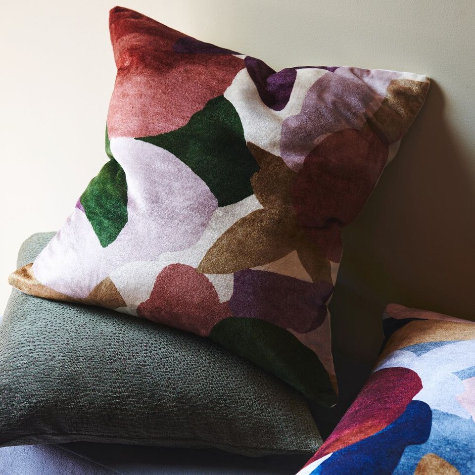Modern Abstract Floral Cushion Cover