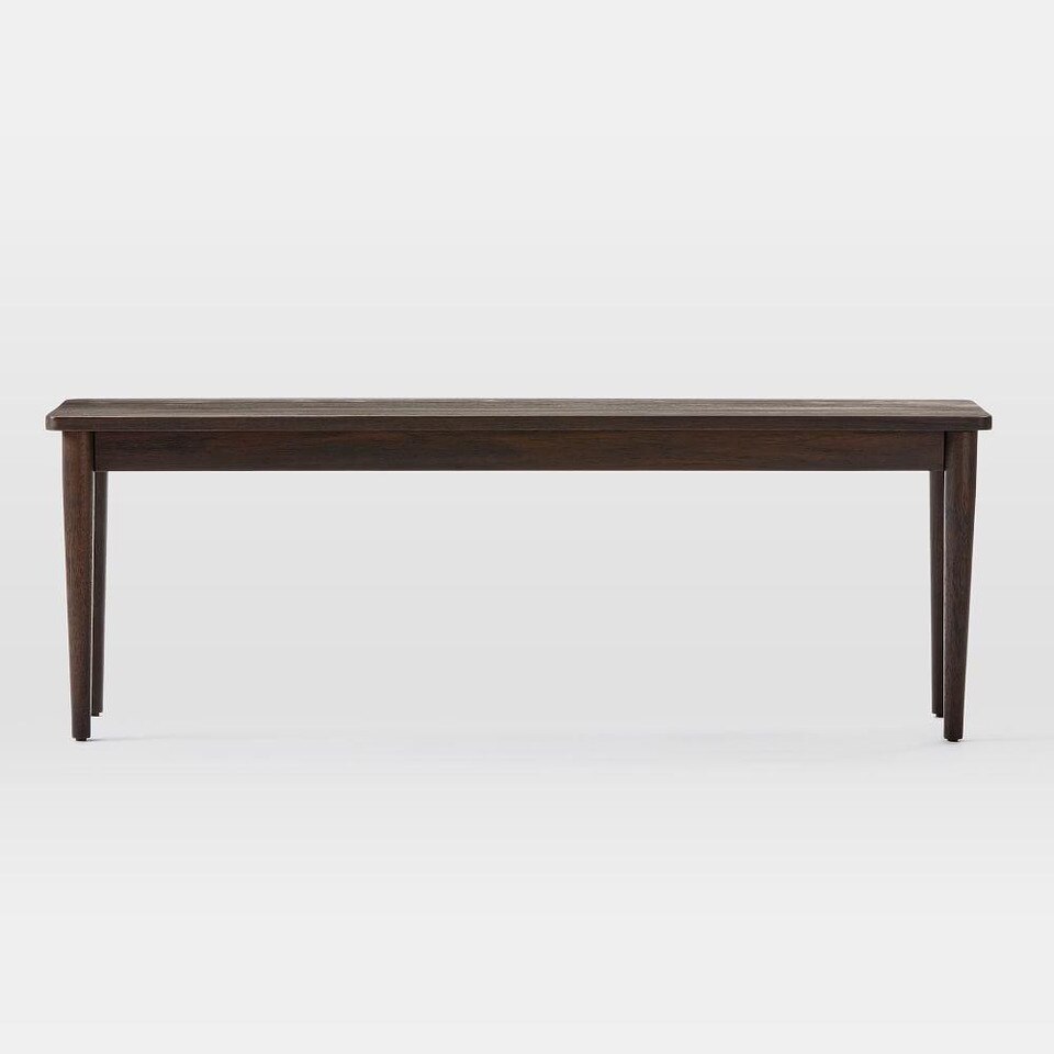 Modern Farmhouse Dining Bench - Dark Mineral