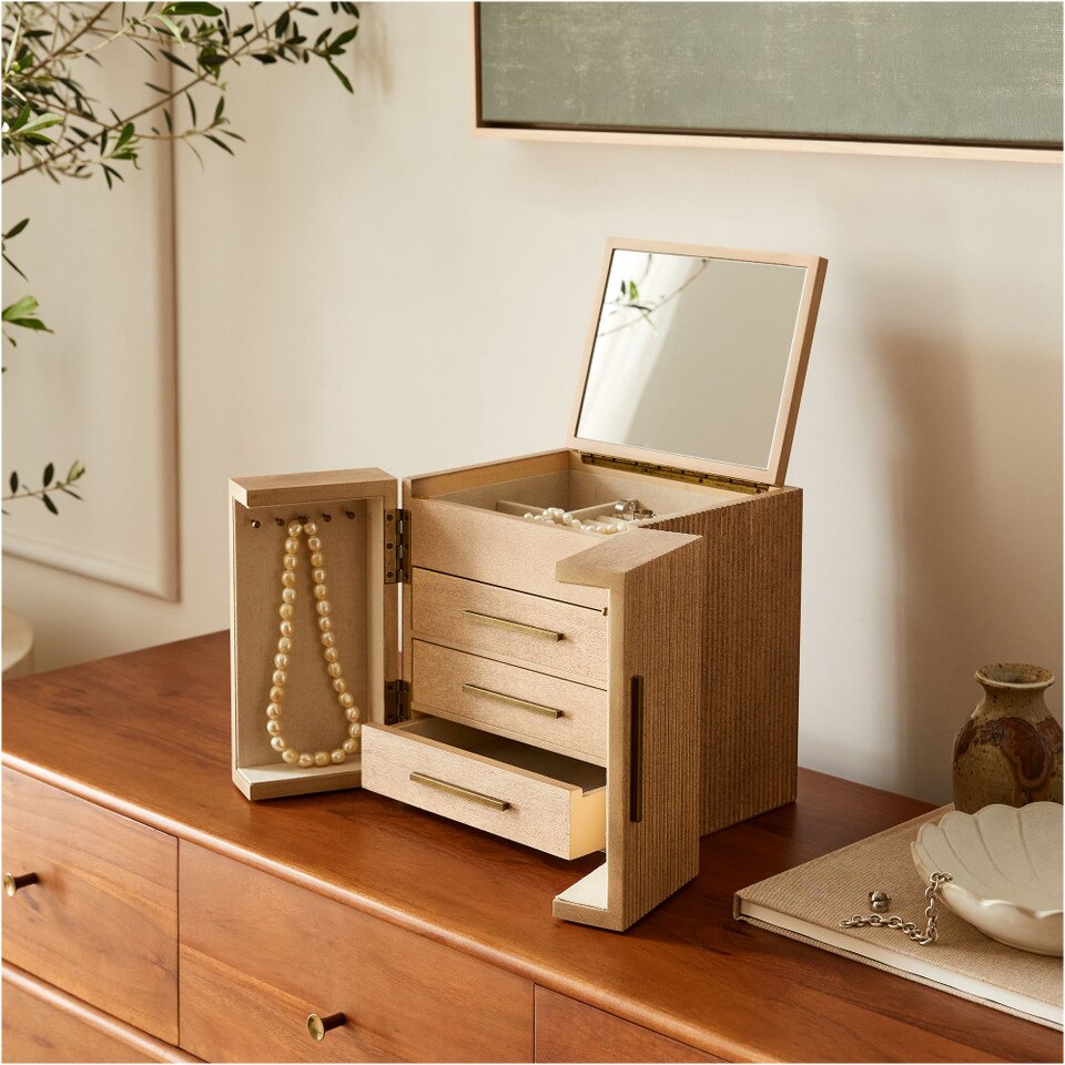 Modern Fluted Jewellery Boxes