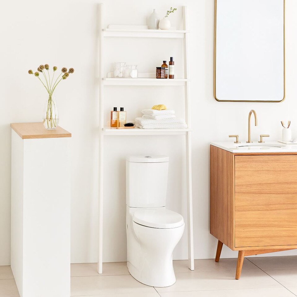 Modern Leaning Over the Toilet Cubby