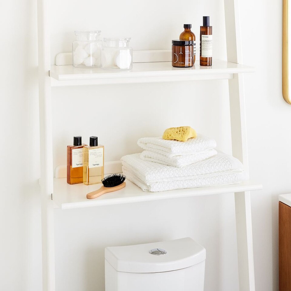 Modern Leaning Over the Toilet Cubby