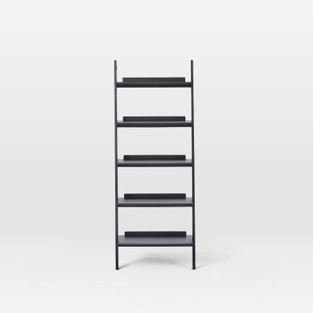 Modern Leaning Wide Bookshelf West Elm United Kingdom