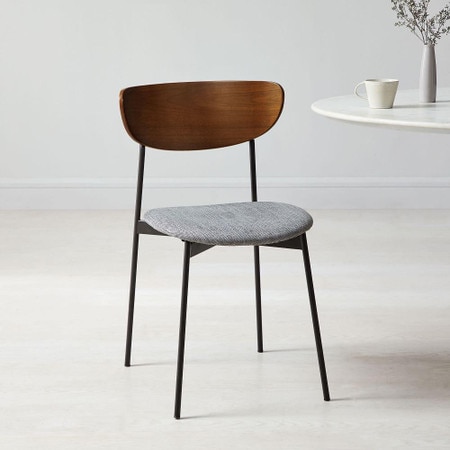 Mid Century Modern Petal Dining Chair West Elm United Kingdom Mid Century Modern Petal Dining Chair, Modern Wood Dining Chairs Uk