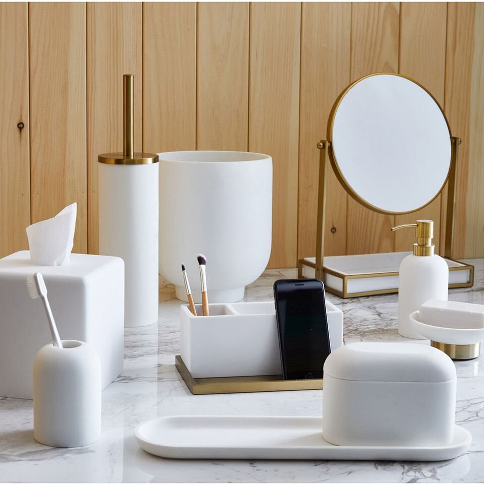 Modern Resin Stone Bath Accessories