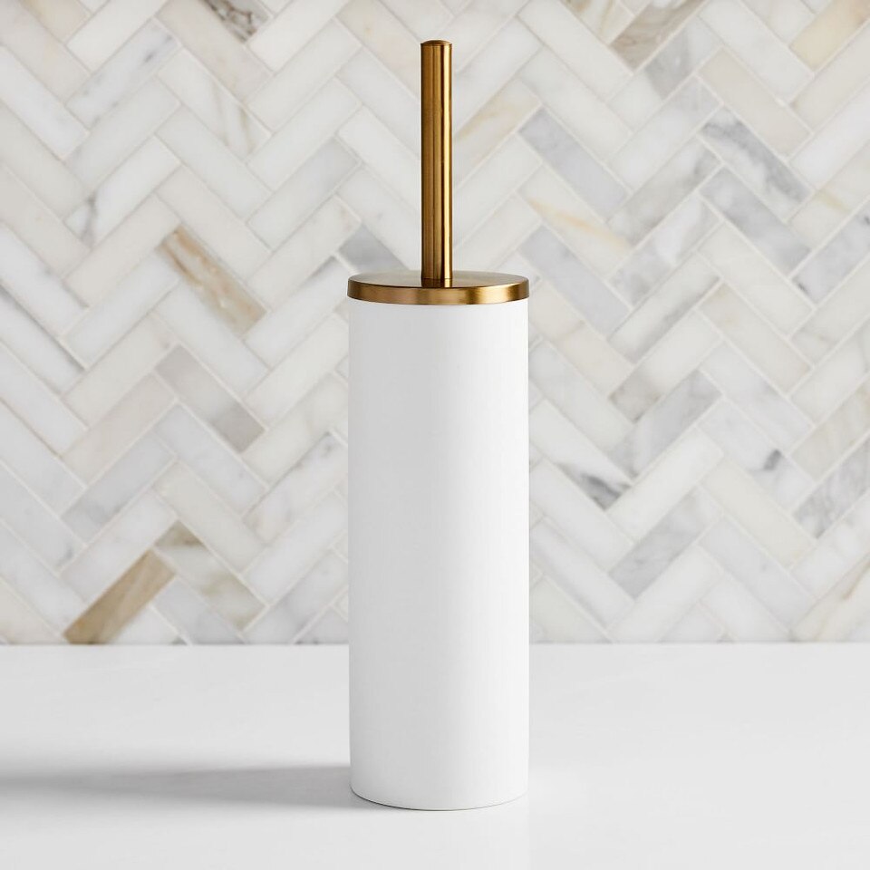 Modern Resin Stone Toilet Brush Holder