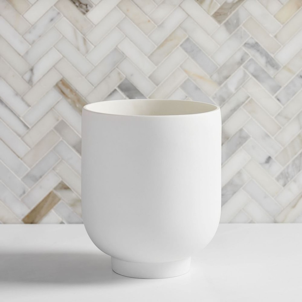 Modern Resin Stone Waste Bin