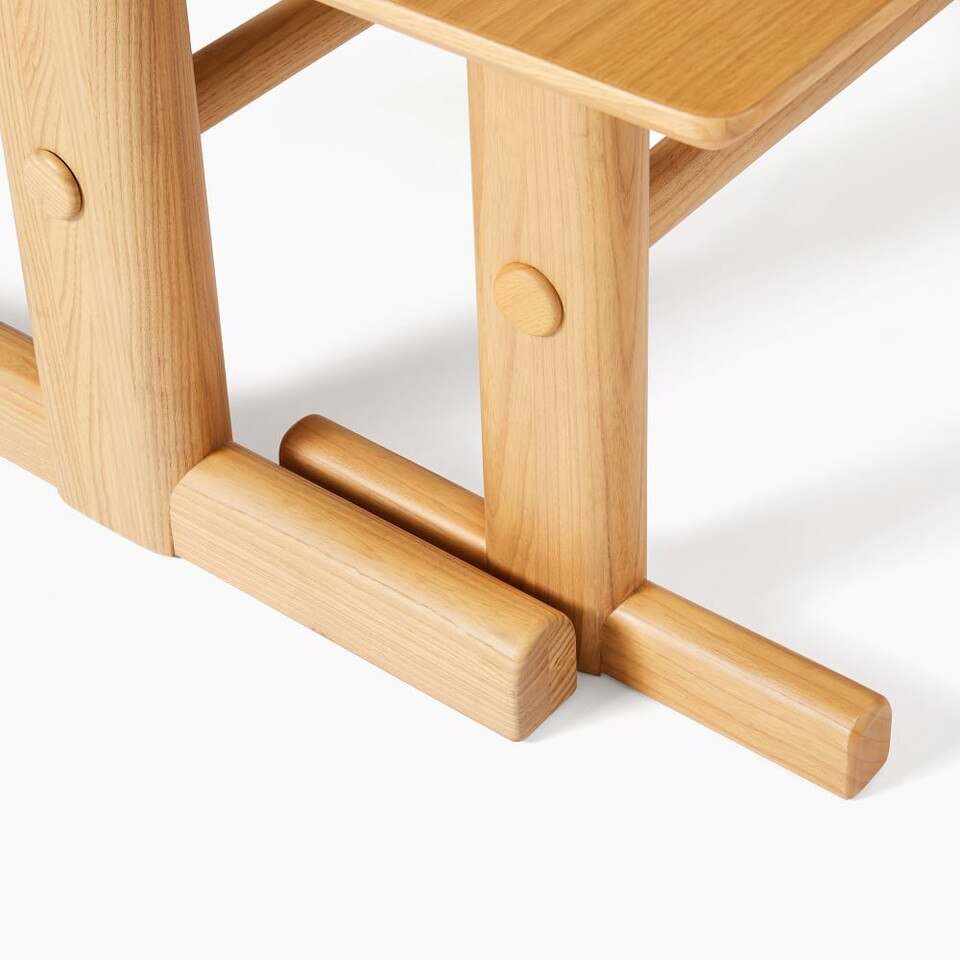 Modern Trestle Dining Bench