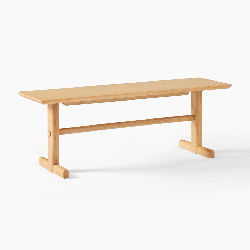 Modern Trestle Dining Bench