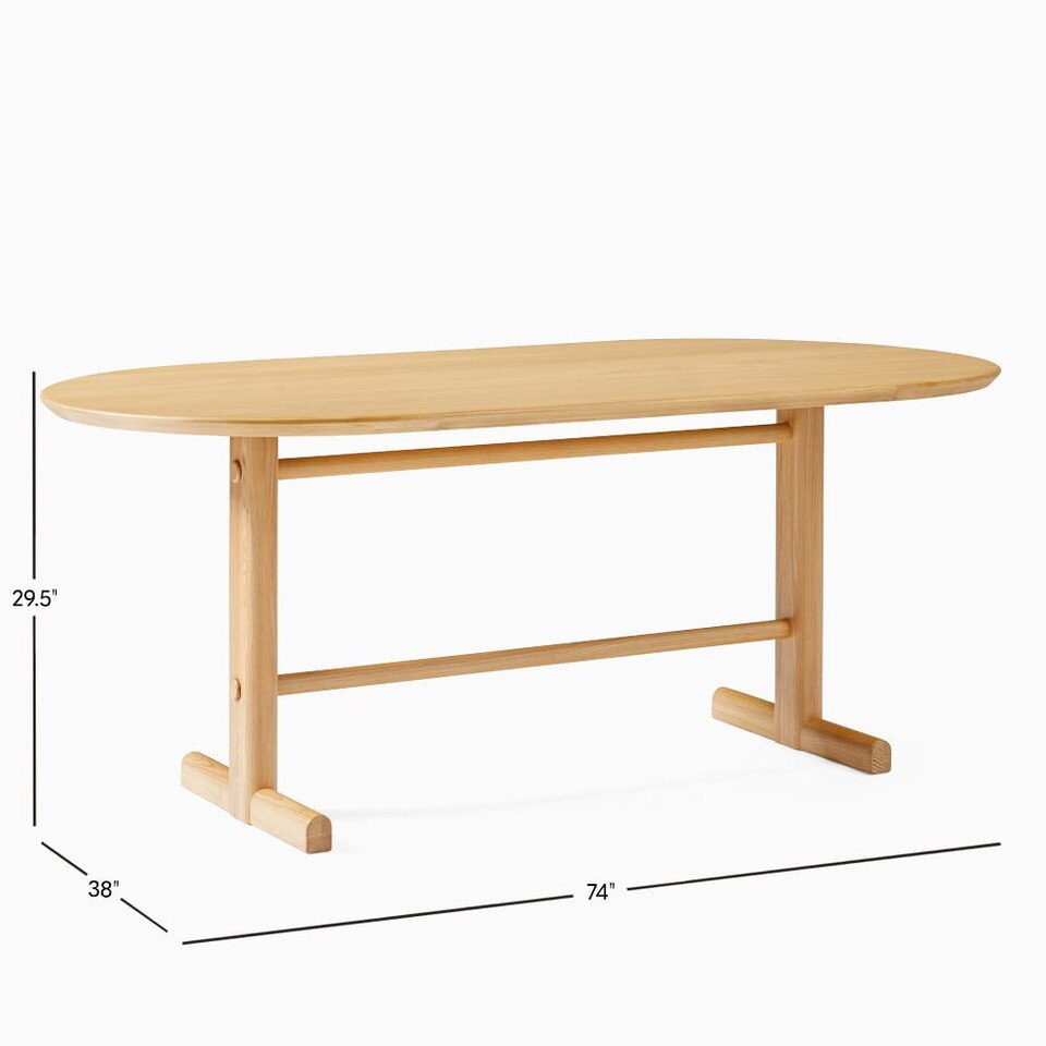 Modern Trestle Dining Table