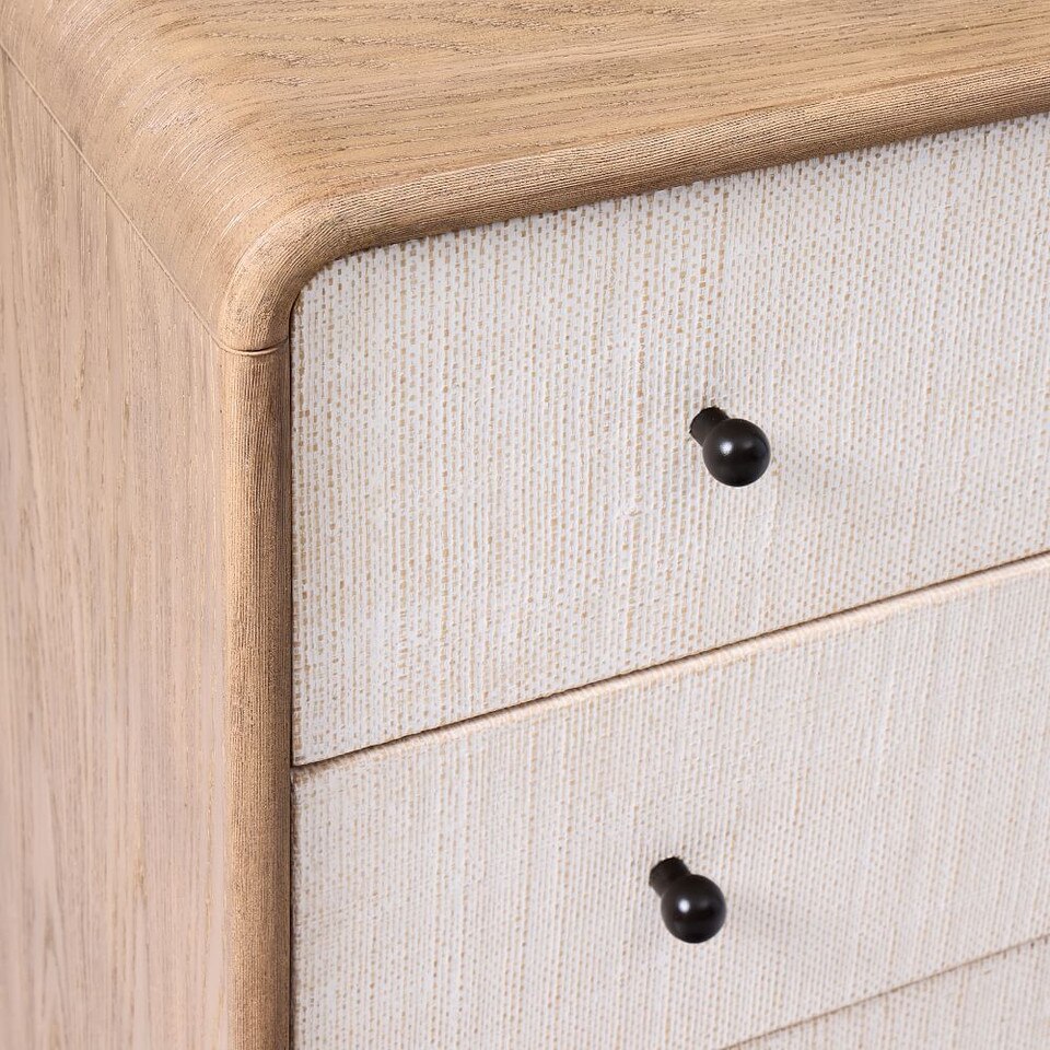 Modern Waterfall 6-Drawer Chest (157 cm)