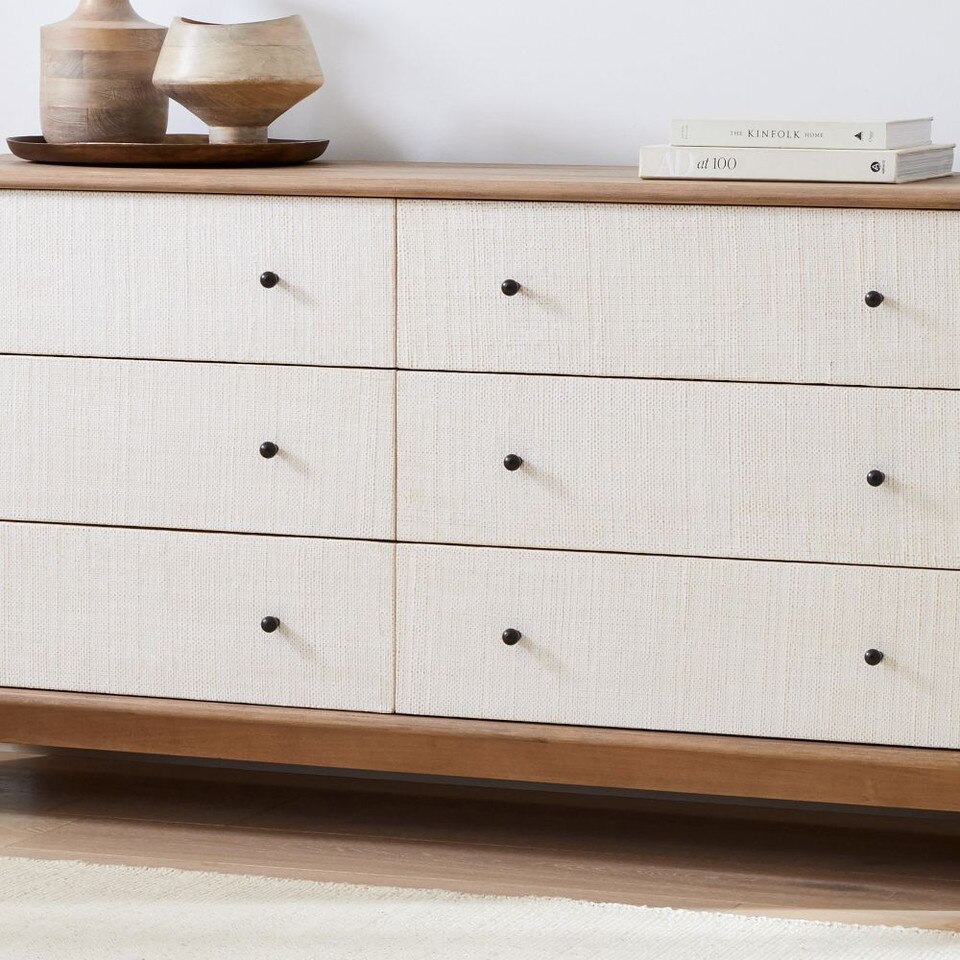 Modern Waterfall 6-Drawer Chest (157 cm)