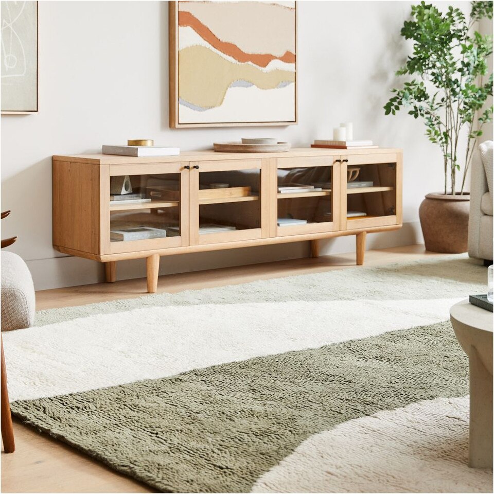 Modern Wave Shag Rug