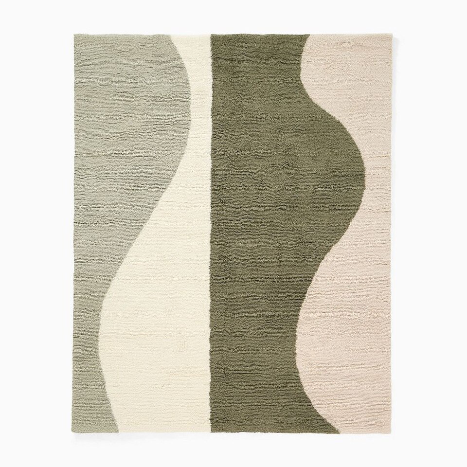 Modern Wave Shag Rug
