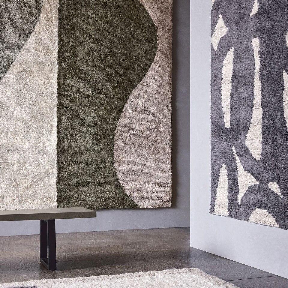 Modern Wave Shag Rug