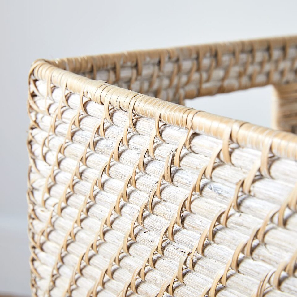 Modern Weave Storage - Large Lidded Basket