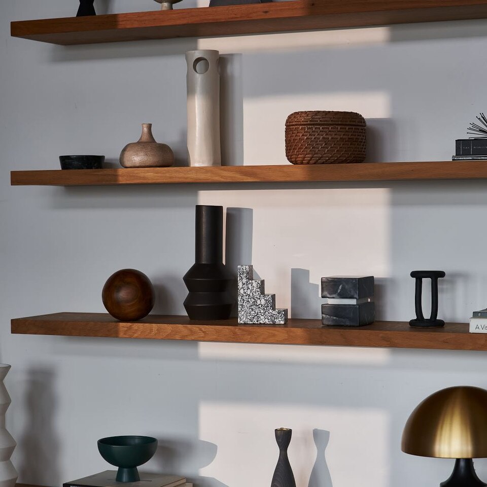 Modern Weave Rattan Round Lidded Baskets
