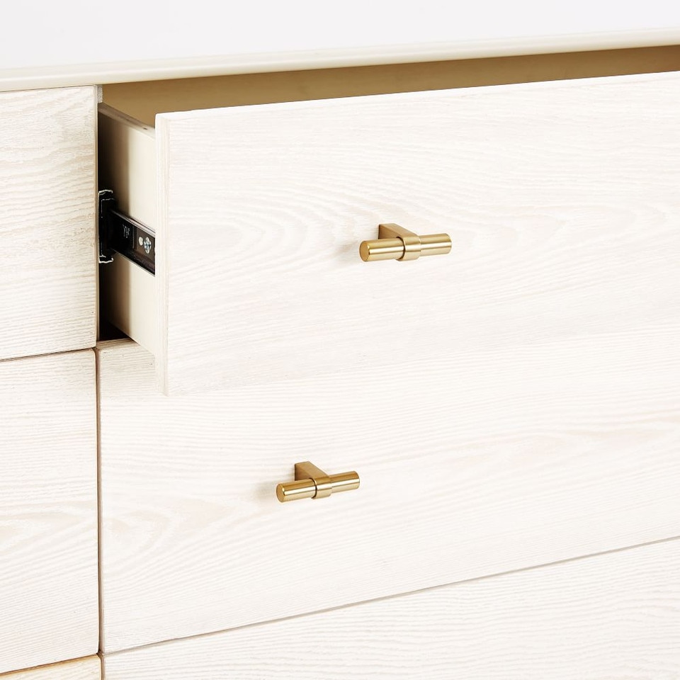 Modernist Wood & Lacquer 6-Drawer Chest (147 cm) - Winter Wood
