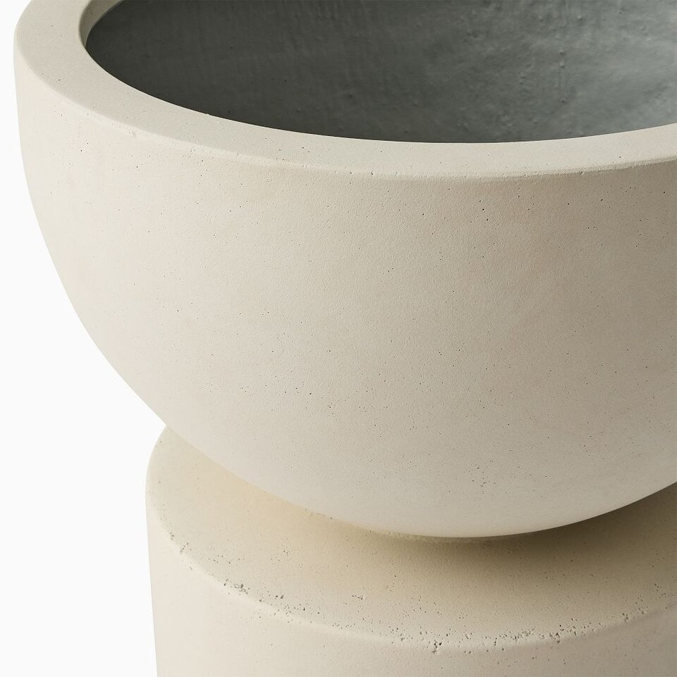 Molly Modern Indoor/Outdoor Ficonstone Planters