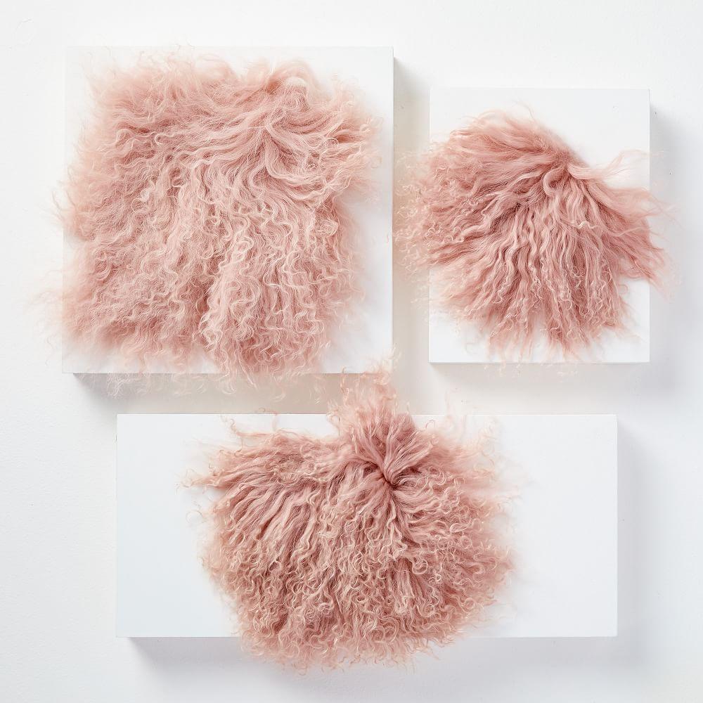 mongolian lambswool cushion