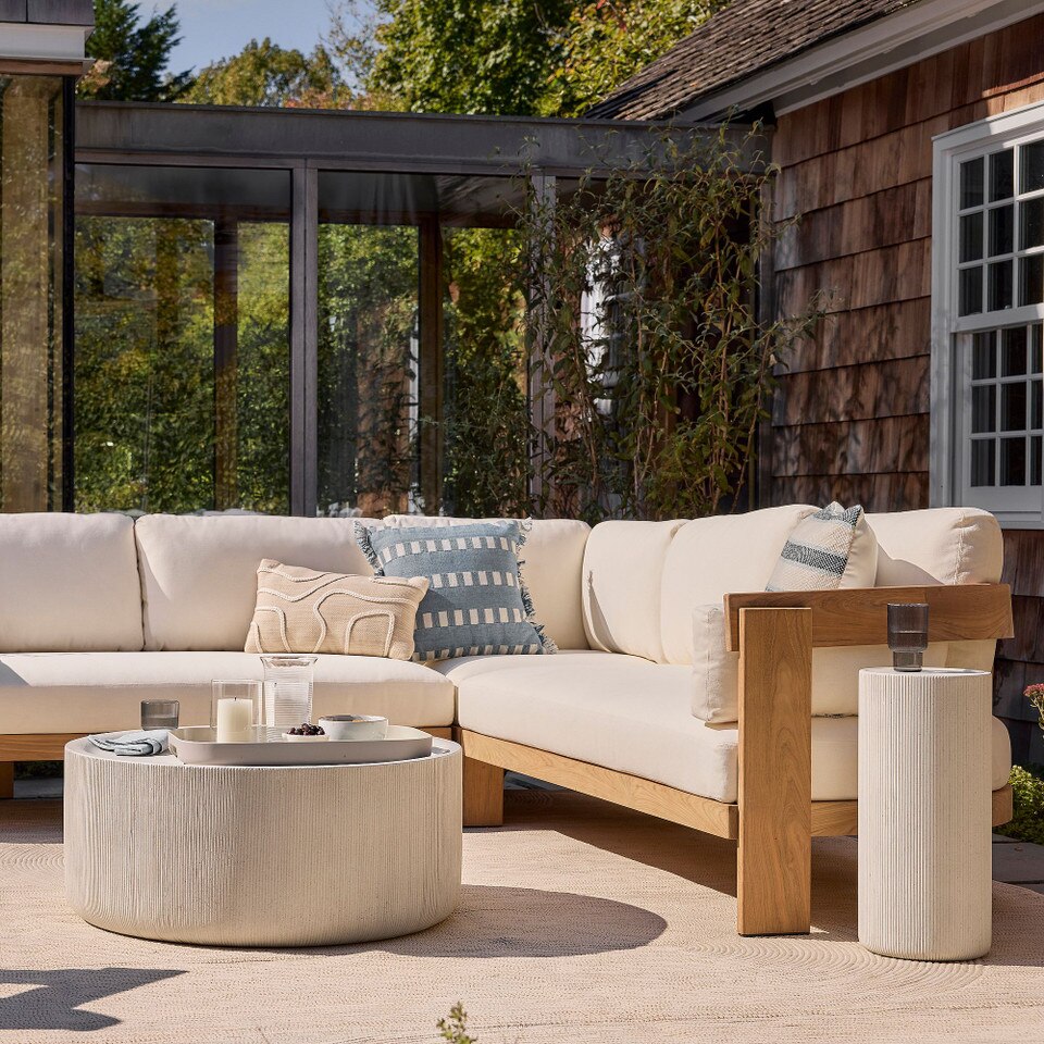 Kos Indoor/Outdoor Garden Concrete Coffee Table (86 cm)