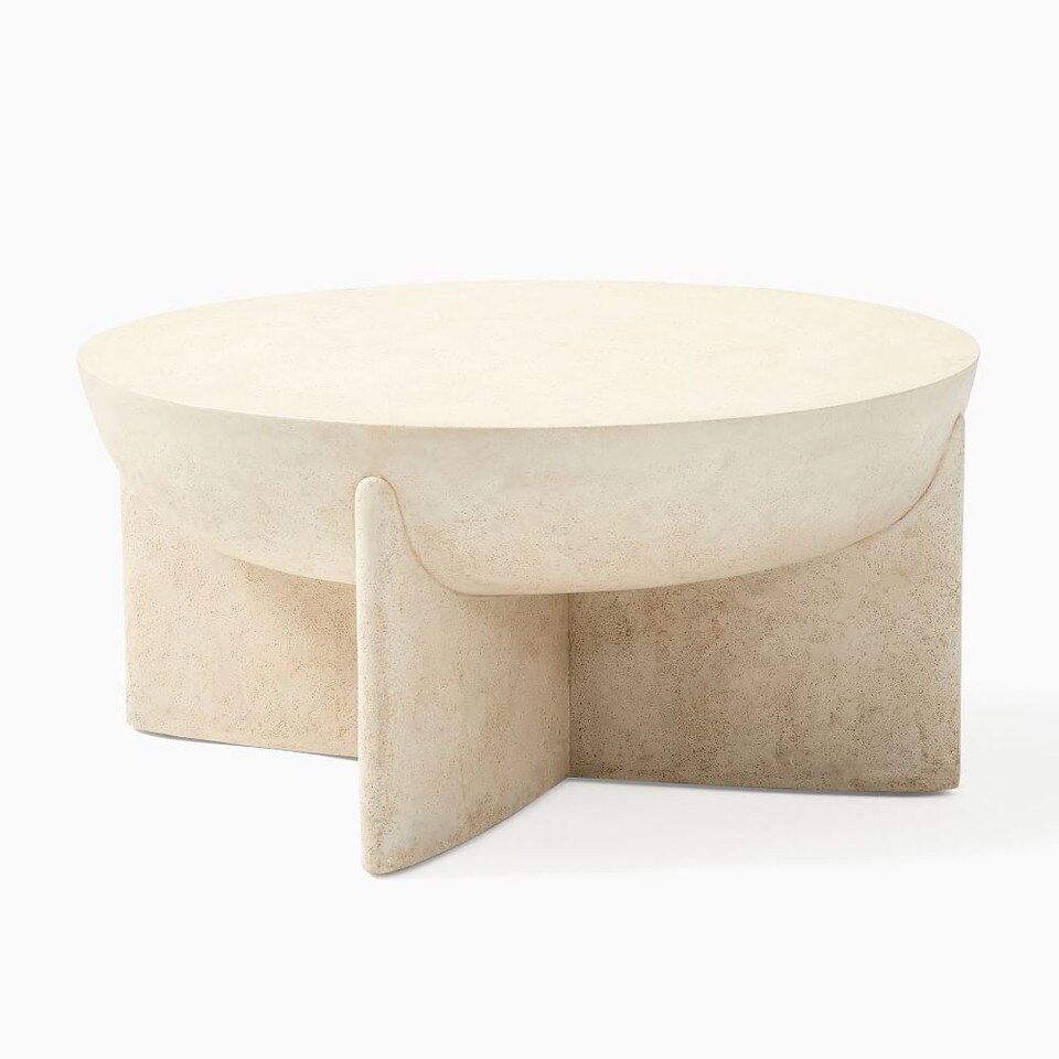 Monti Lava Stone Coffee Table (76 cm - 102 cm)