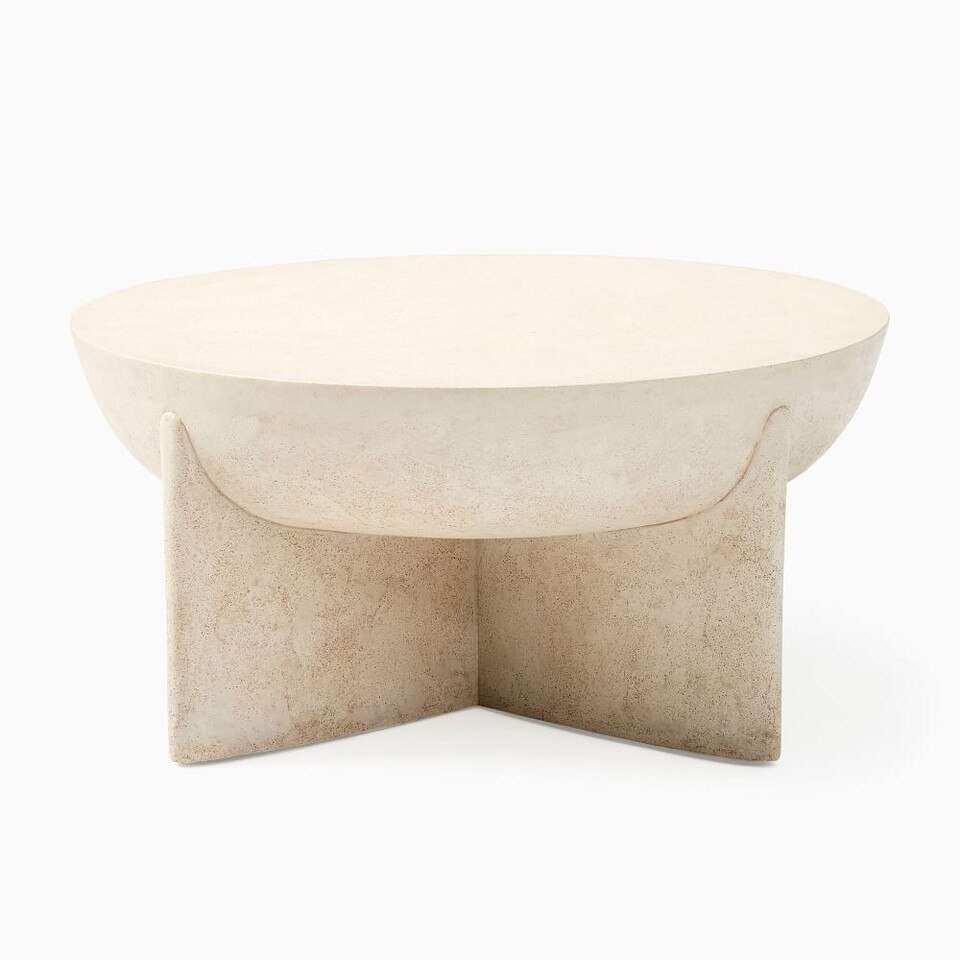 Monti Lava Stone Coffee Table (76 cm - 102 cm)