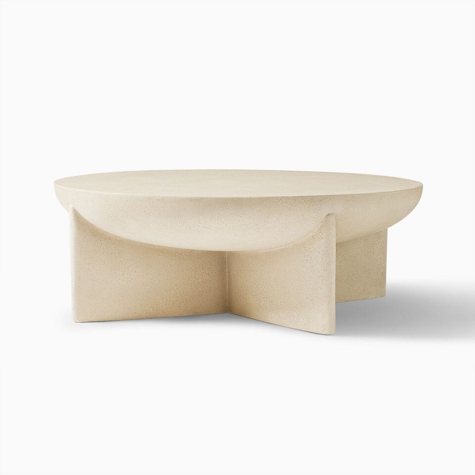 Monti Lava Stone Coffee Table (76 cm - 102 cm)