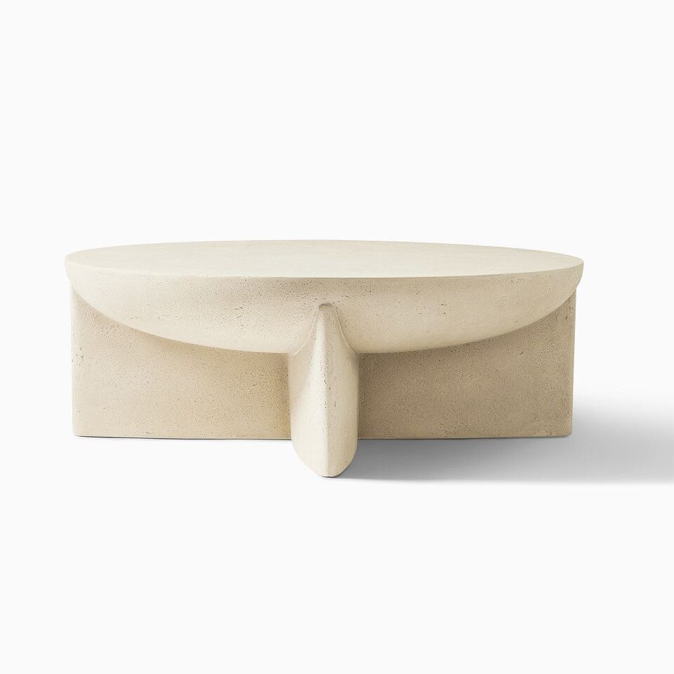 Monti Lava Stone Coffee Table (76 cm - 102 cm)