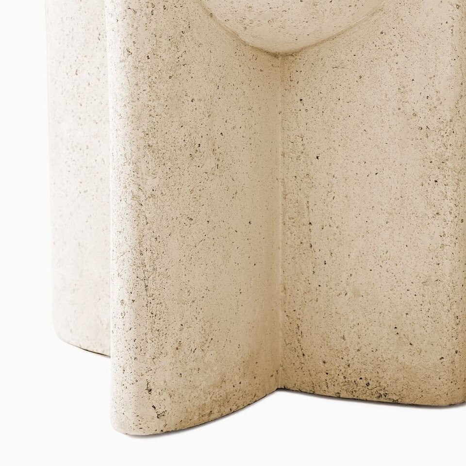 Monti Lava Stone Indoor/Outdoor Garden Side Table (38 cm)