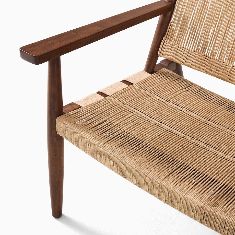 Morton Woven Show Wood Armchair