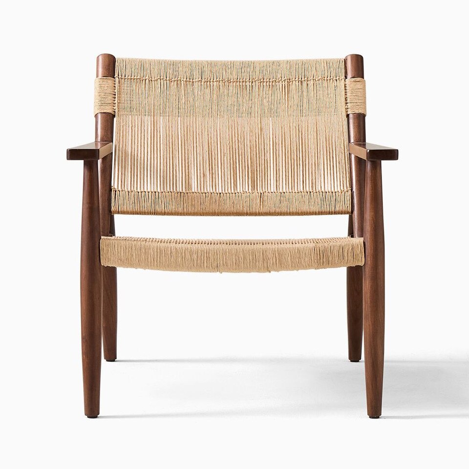 Morton Woven Show Wood Armchair