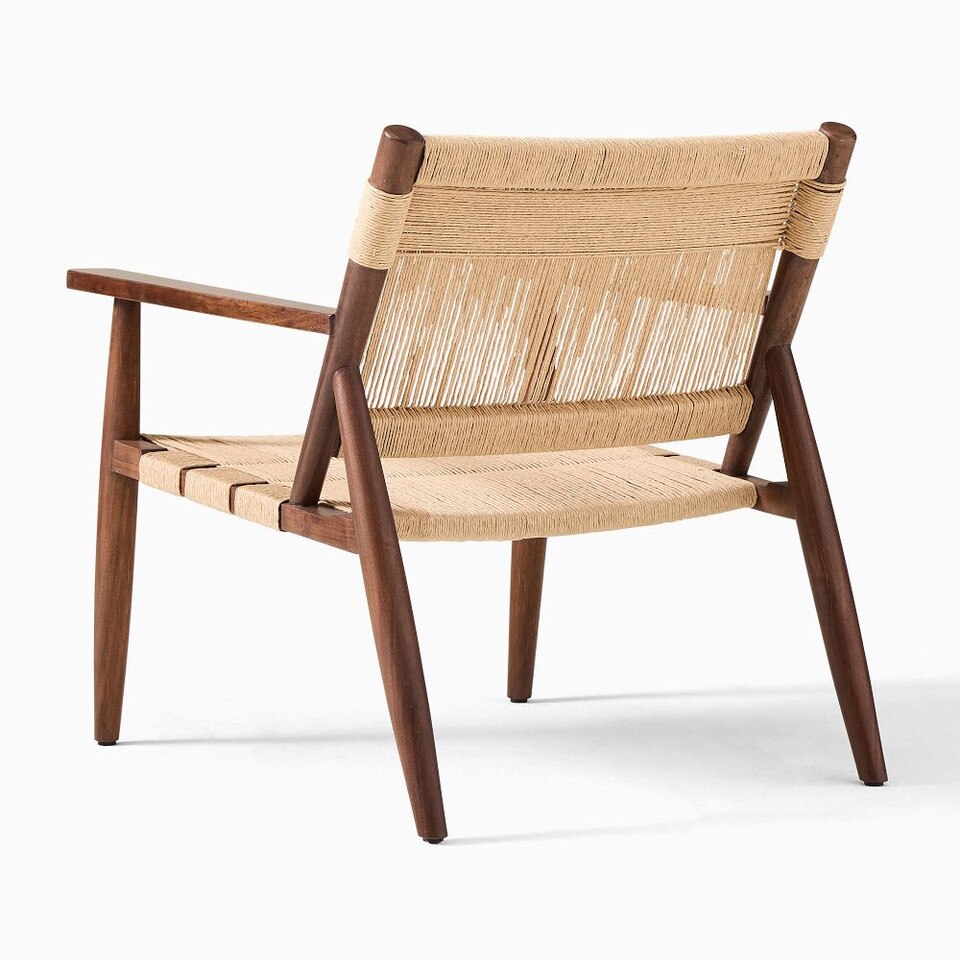 Morton Woven Show Wood Armchair