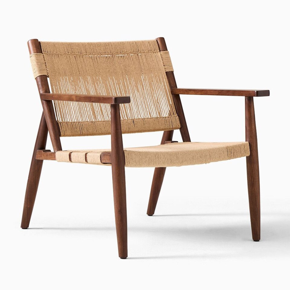 Morton Woven Show Wood Armchair