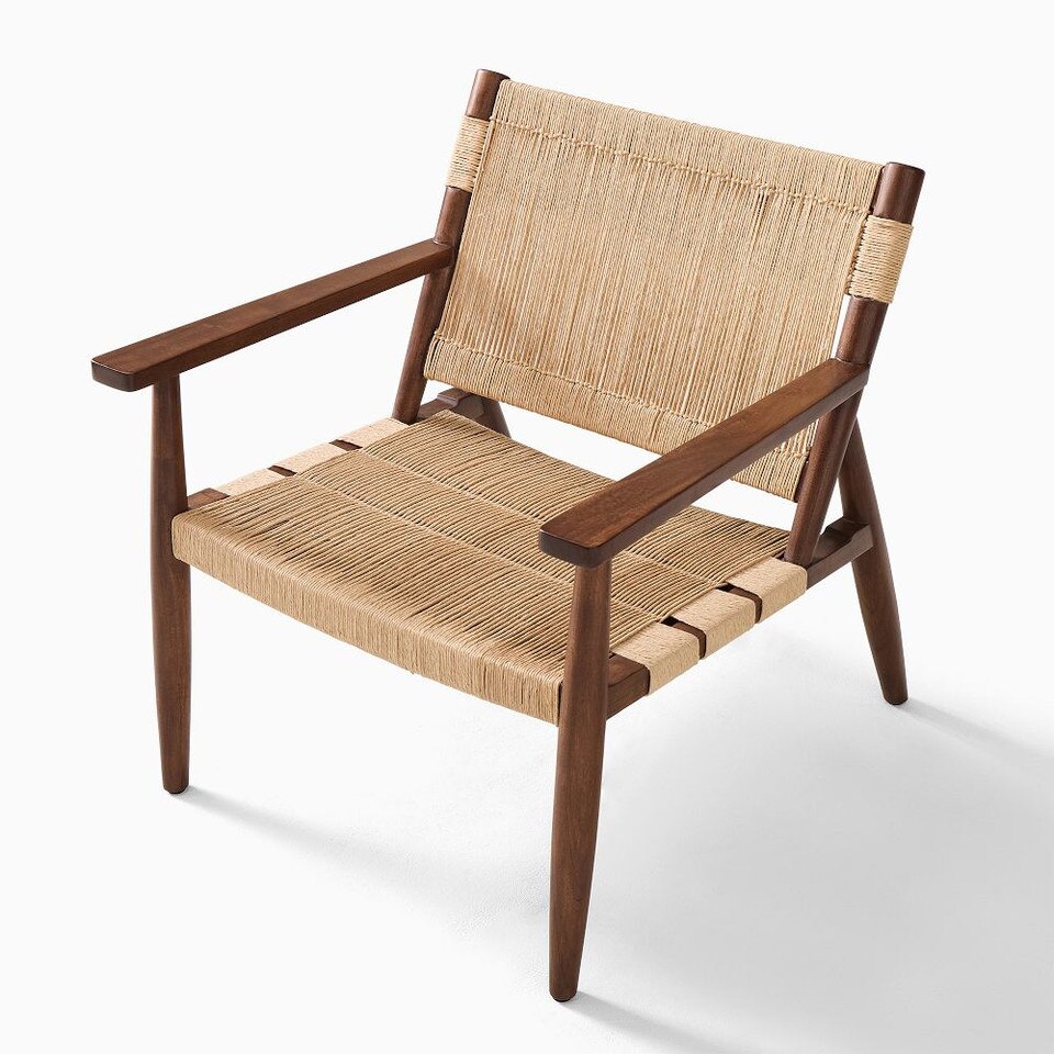 Morton Woven Show Wood Armchair
