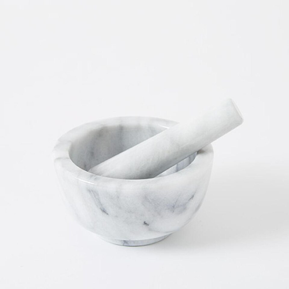 Marble Mortar + Pestle