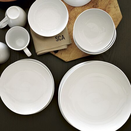 Organic Shaped Porcelain Dinnerware Set West Elm United Kingdom